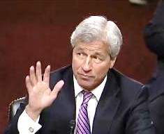 Jamie Dimon Testifying at Senate Banking Hearing June 13, 2012, Adorned With His Presidential Cuff Links