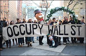 Occupy Wall Street's People Puppets Marching in Manhattan