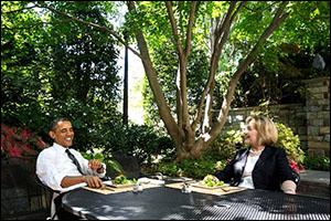 President Obama Lunches With Hillary Clinton, July 29, 2013. (Official White House Photo by Chuck Kennedy)