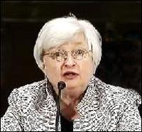 Janet Yellen Testifying Before the Senate Banking Committee on July 15, 2014