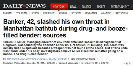Shawn D. Miller Headline at the New York Daily News