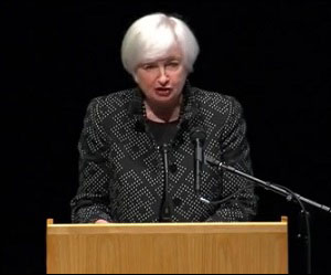 Fed Chair Janet Yellen Speaking at University of Massachusetts-Amherst on September 24, 2015
