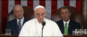 Pope Francis Addresses a Joint Session of Congress on September 24, 2015