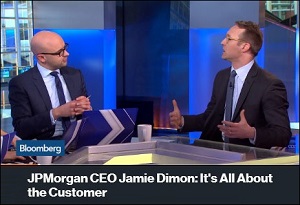 Bloomberg's Jonathan Ferro (left) and Joel Weber Discuss Jamie Dimon's Dedication to His Customers
