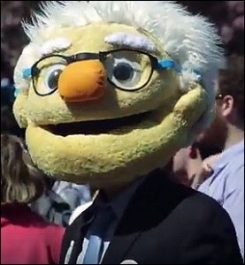 Bernie Sanders Costumed Marcher