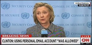 Hillary Clinton at March 10, 2015 Press Conference Discussing Her Use of Private Email Server for Her Work While Secretary of State