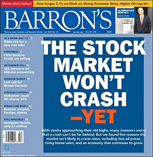 Barron's Front Cover, May 30, 2016