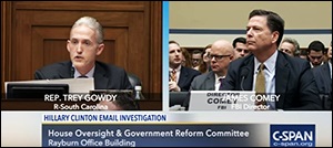 Congressman Trey Gowdy, a Former Federal Prosecutor, Questions FBI Director James Comey at a House Oversight Hearing on July 7, 2016