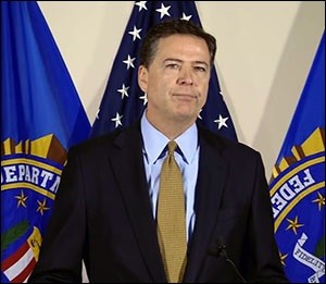 FBI Director, James Comey, Delivering Report on Hillary Clinton's Emails, July 5, 2016
