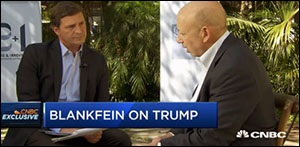 CNBC's David Faber Asks Goldman Sachs CEO Lloyd Blankfein If There's a Secret Banking Cabal, October 19, 2016