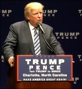 Donald Trump Speaking in Charlotte, North Carolina on October 26, 2016 Where He Endorsed Restoring the Glass-Steagall Act