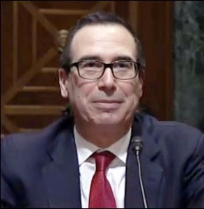 Steven Mnuchin, U.S. Treasury Secretary Nominee, During His Senate Confirmation Hearing on January 19, 2017