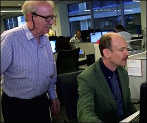 Mark Hosenball, a National Security Reporter for Reuters (left) with Ned Parker, One of the Reuters Reporters to Break the Story of the Plan for a Russian Back Channel Prior to Trump Taking Office