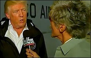 President Donald Trump Is Interviewed by Geraldo Rivera__ of__ Fox News During His Visit to Puerto Rico, October 3, 2017