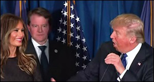 Don McGahn With President Trump and First Lady Melania