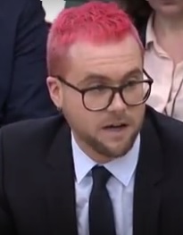 Christopher Wylie, the Cambridge Analytica Whistleblower, Testifies Before British Lawmakers on Tuesday, March 27, 2018