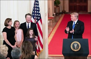 Brett Kavanaugh and His Family on the Evening of His Nomination to the Supreme Court, July 9, 2018 (Official White House Photo)
