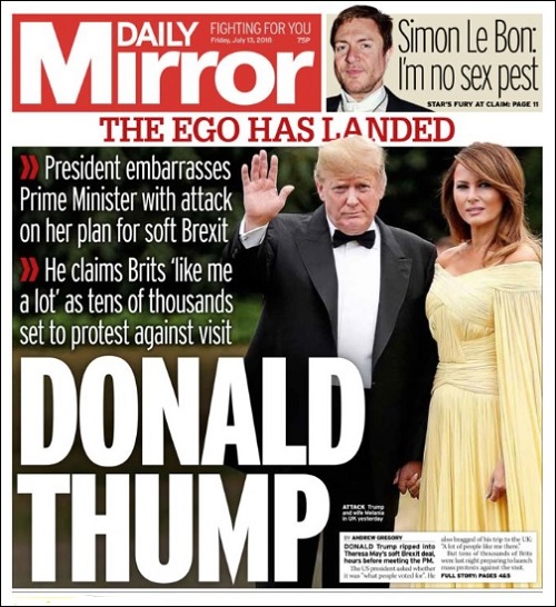 Daily Mirror Front Page-ii