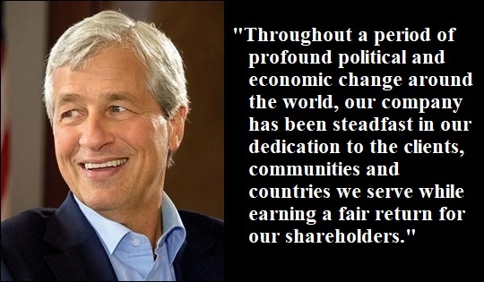 Jamie Dimon, CEO of JPMorgan Chase Since 2006. Quote Is from Dimon's 2018 Annual Letter to Shareholders
