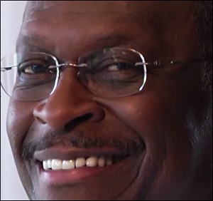Herman Cain Screen Shot from Smoking Ad Used During His Presidential Bid