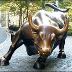 Wall Street Bull Statue in Lower Manhattan