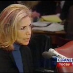 Amy G. Elliott Testifying Before the U.S. Senate Permanent Subcommittee on Investigations in 1999