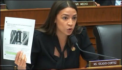 Congresswoman Alexandria Ocasio-Cortez Cites WeWork as What Is Wrong With Private Equity Markets