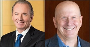 James Gorman (left) Chairman and CEO, Morgan Stanley; David Solomon (right) Chairman and CEO, Goldman Sachs