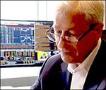 Jamie Dimon Sits in Front of Trading Monitor in his Office (Source -- 60 Minutes Interview, November 10, 2019)