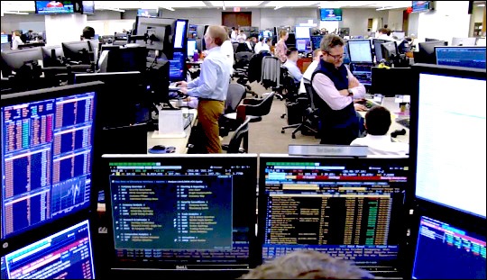 Trading Floor at JPMorgan Chase in Manhattan (Source -- 60 Minutes Interview with Jamie Dimon, November 10, 2019)