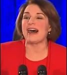 Senator Amy Klobuchar Delivering a Speech to Supporters after the Iowa Caucuses