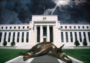 Federal Reserve Building, Washington, D.C. with Dead Bull