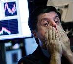 Frightened Wall Street Trader