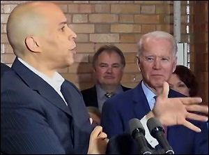 Senator Cory Booker Endorses Joe Biden on March 9, 2020, One Day Before Second Super Tuesday Voting