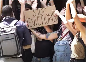 Eviction Protest in New Orleans on July 30, 2020