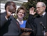 Virginia (Ginni) Thomas at the Swearing In of Her Husband, Clarence Thomas, as Associate Justice at the U.S. Supreme Court