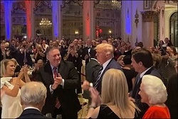 Trump Hosts a Packed Political Fundraising Event at Mar-a-Lago on April 17, 2021.