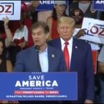 Donald Trump Appears at a Rally for Dr. Mehmet Oz, a Candidate for U.S. Senate, in Wilkes-Barre, PA on September 3, 2022