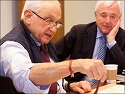Leslie Wexner (left); Jack Kessler (right). Official photo from the New Albany Company Website. (Thumbnail)